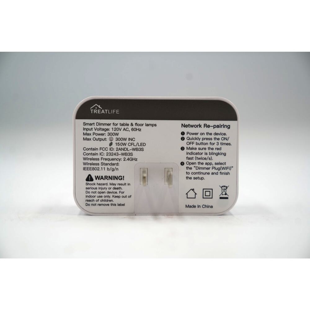 Treatlife Smart Dimmer Plug WiFi Alexa Google Home 300W LED Table‎ Lamp Control - Picture 2 of 2